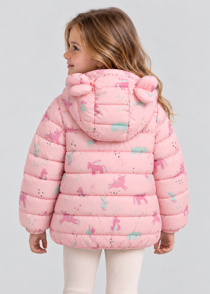 Girls Sherpa Lined Jacket | Kids | Button Front | Plush Winter Coat | Warm Outerwear | Steven & Levon