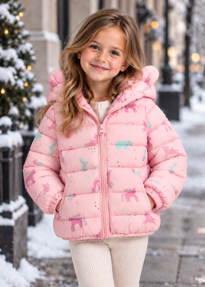 Girls Sherpa Lined Jacket | Kids | Button Front | Plush Winter Coat | Warm Outerwear | Steven & Levon