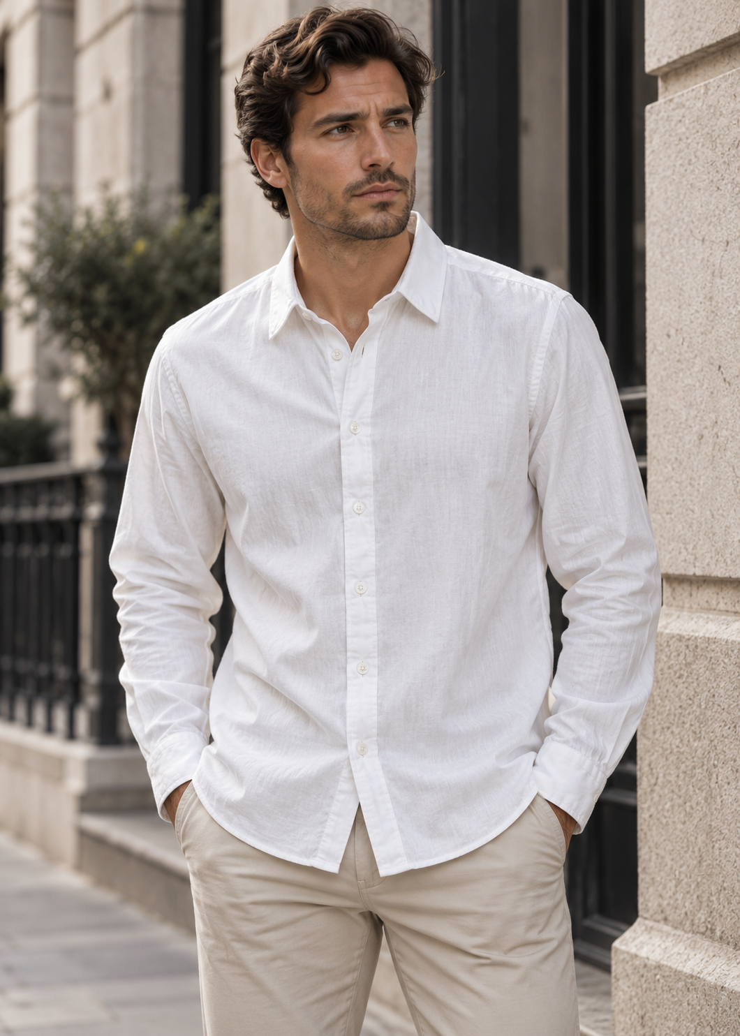 Men's Casual Shirt | Men | Breathable Cotton Fabric | Button Up | Steven & Levon