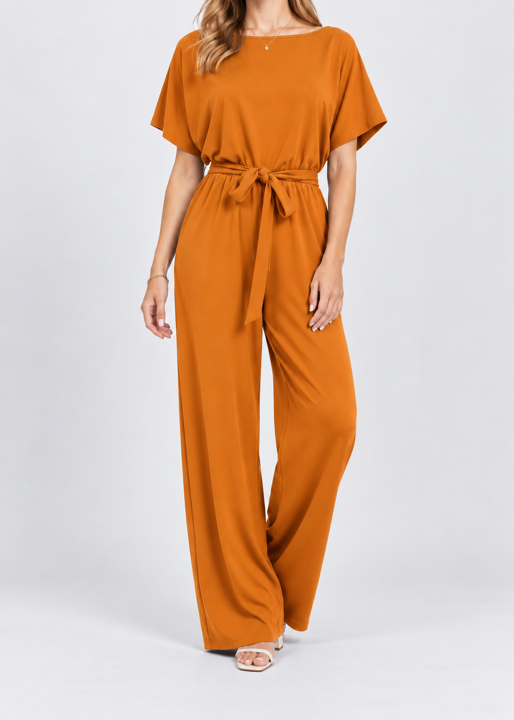 Women's Elegant Jumpsuit | Lightweight & Smart Casual | Relaxed Fit | Steven & Levon