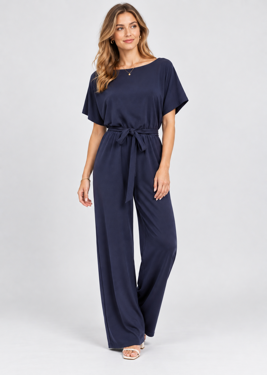 Women's Elegant Jumpsuit | Lightweight & Smart Casual | Relaxed Fit | Steven & Levon