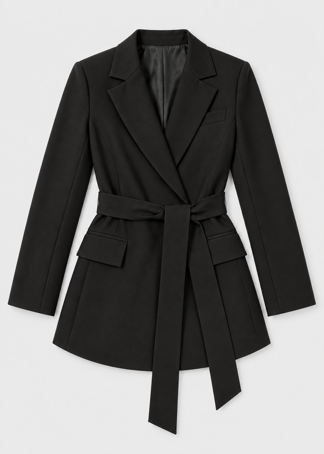 Women's Belted Blazer | Notched Lapels | Tailored Smart Casual Jacket | Steven & Levon