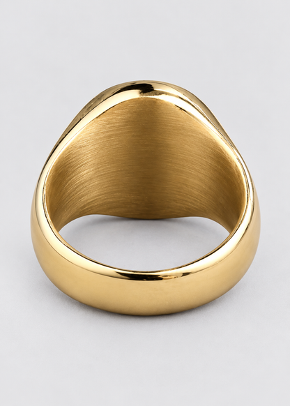 Cross Star Pattern Ring | Gold or Silver | Unisex | Stainless Steel | Compass Design | Steven & Levon