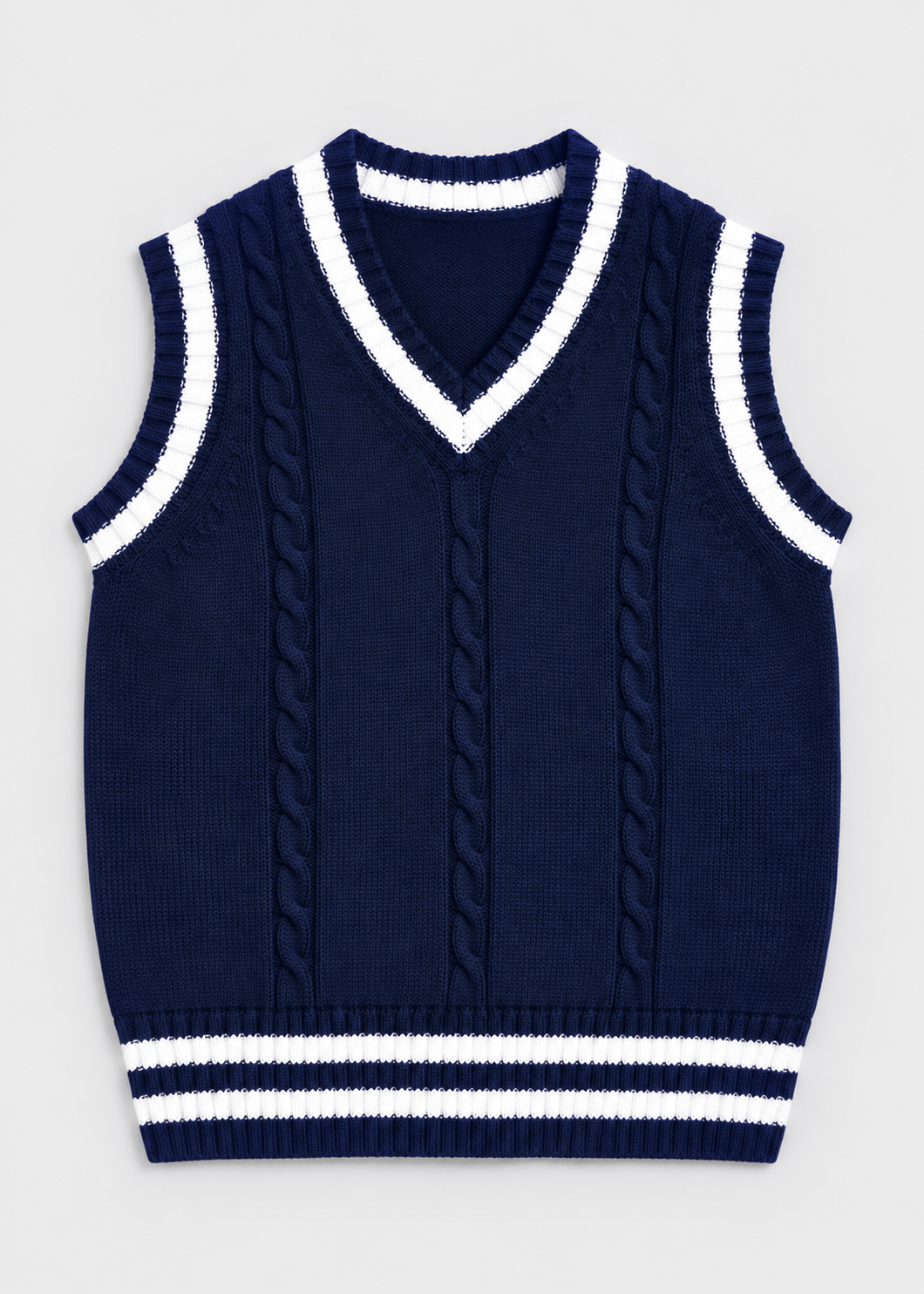 Sweater Vest | Men | V Neck Ribbed Trim | Regular Fit Layering Top | Steven & Levon