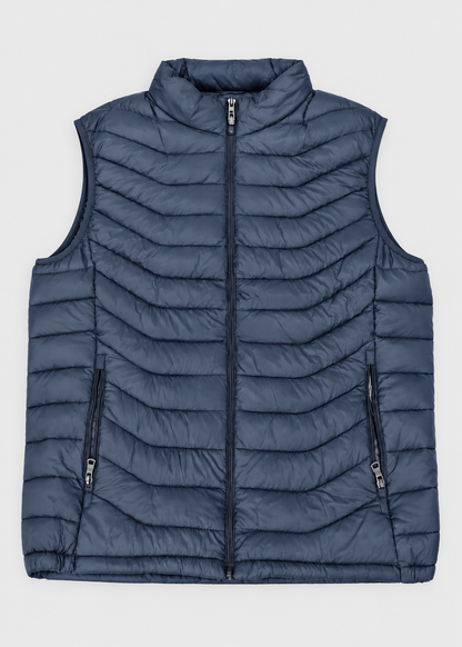 Men's Quilted Padded Bodywarmer | Lightweight Zip Front Gilet | Insulated | Steven & Levon