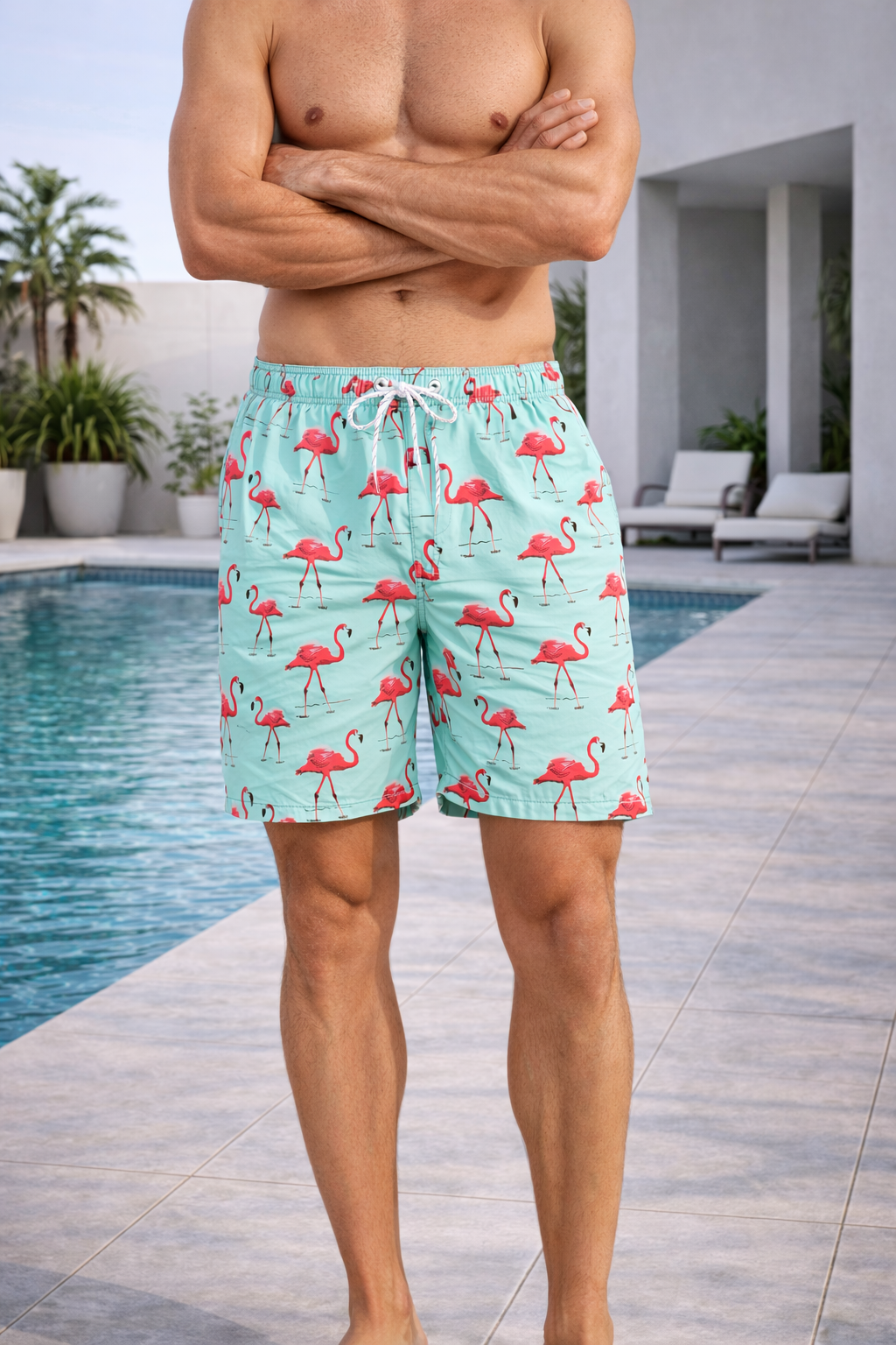Men’s Swim Shorts | Men | Quick-Dry Fabric | Elastic Waist Beach Shorts | Steven & Levon
