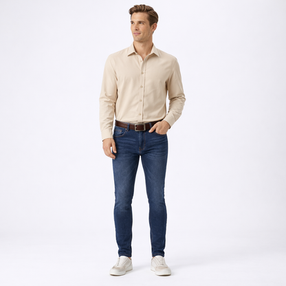 Slyndex - Slim Fit Skinny Pencil-Leg Jeans Everyday Casual Wear