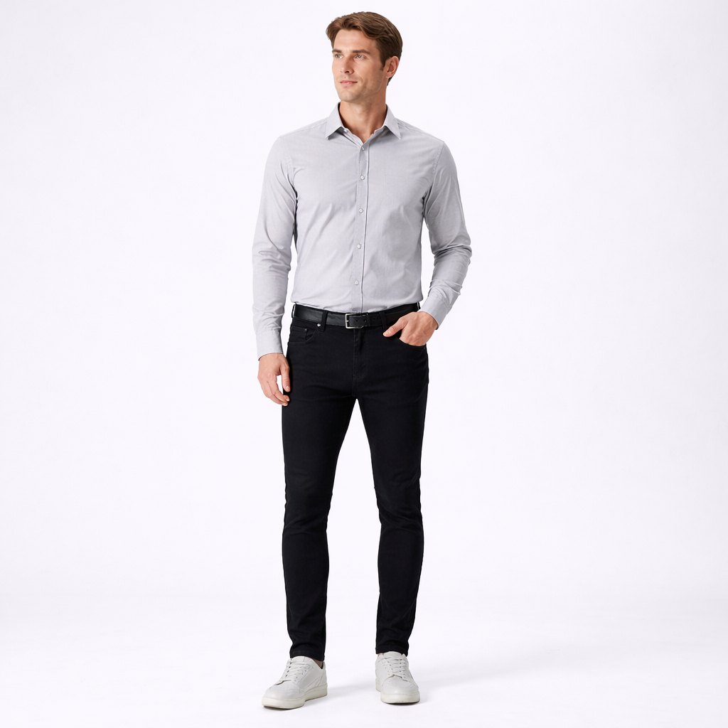 Slyndex - Slim Fit Skinny Pencil-Leg Jeans Everyday Casual Wear