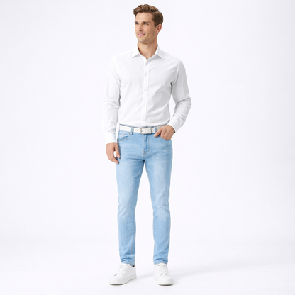 Slyndex - Slim Fit Skinny Pencil-Leg Jeans Everyday Casual Wear