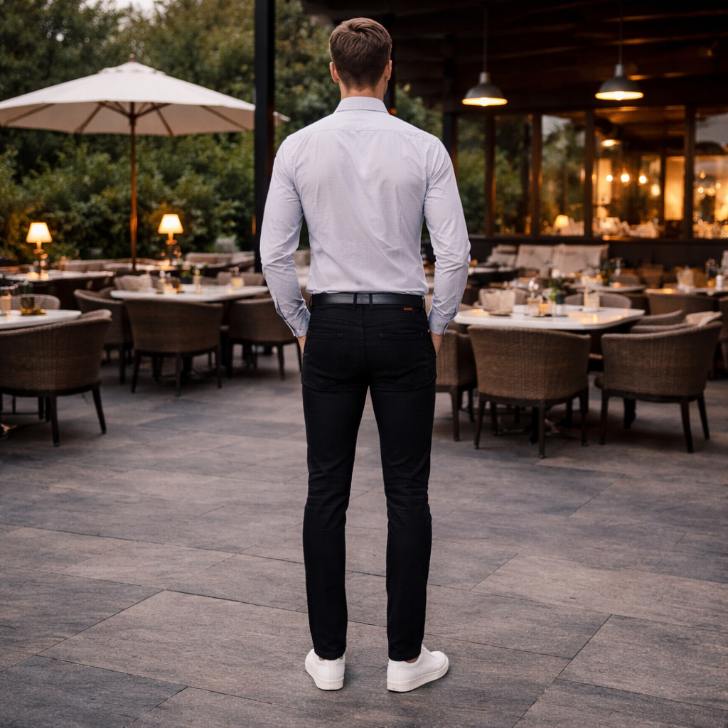 Slyndex - Slim Fit Skinny Pencil-Leg Jeans Everyday Casual Wear