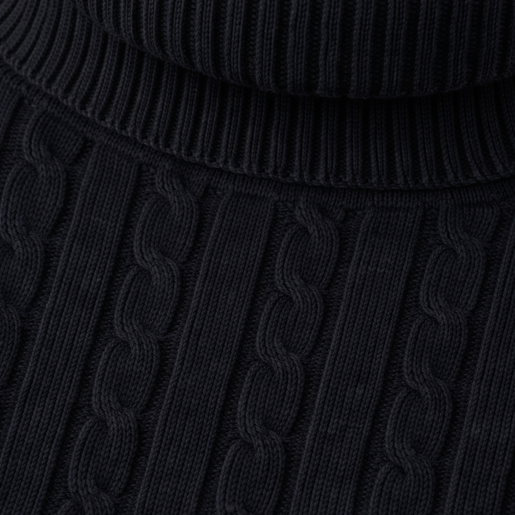 Heidi Men's Turtleneck Sweater | Slim Fit Warm Winter Knit Pullover