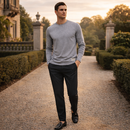Classic Long Sleeve Men's T-Shirt | Autumn Essential