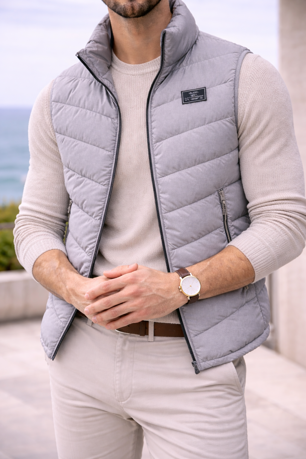 Men's Quilted Padded Gilet | Zip Closure | Lightweight Insulated Bodywarmer | Steven & Levon