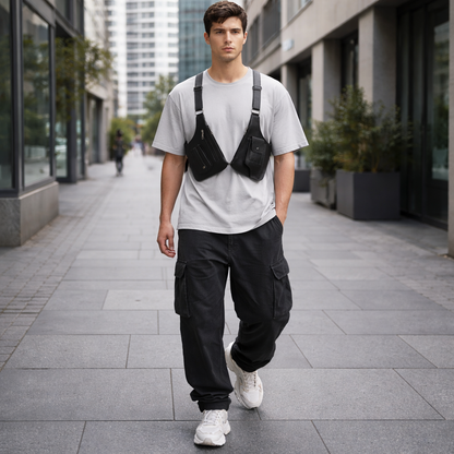Tactivex - Dual-Strap Tactical Chest Harness Bag  Hands-Free Daily Carry