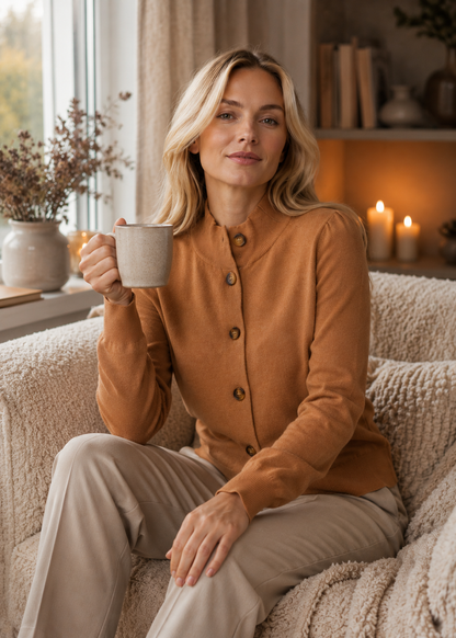 Women's Soft Knit Cardigan | Women | Button-Up Lightweight Sweater | Comfortable Fit | Steven & Levon