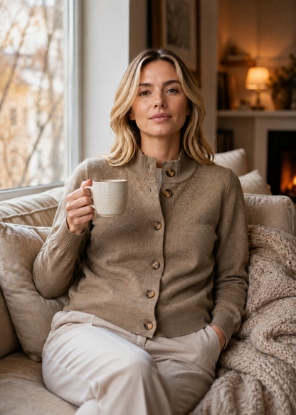 Women's Soft Knit Cardigan | Women | Button-Up Lightweight Sweater | Comfortable Fit | Steven & Levon