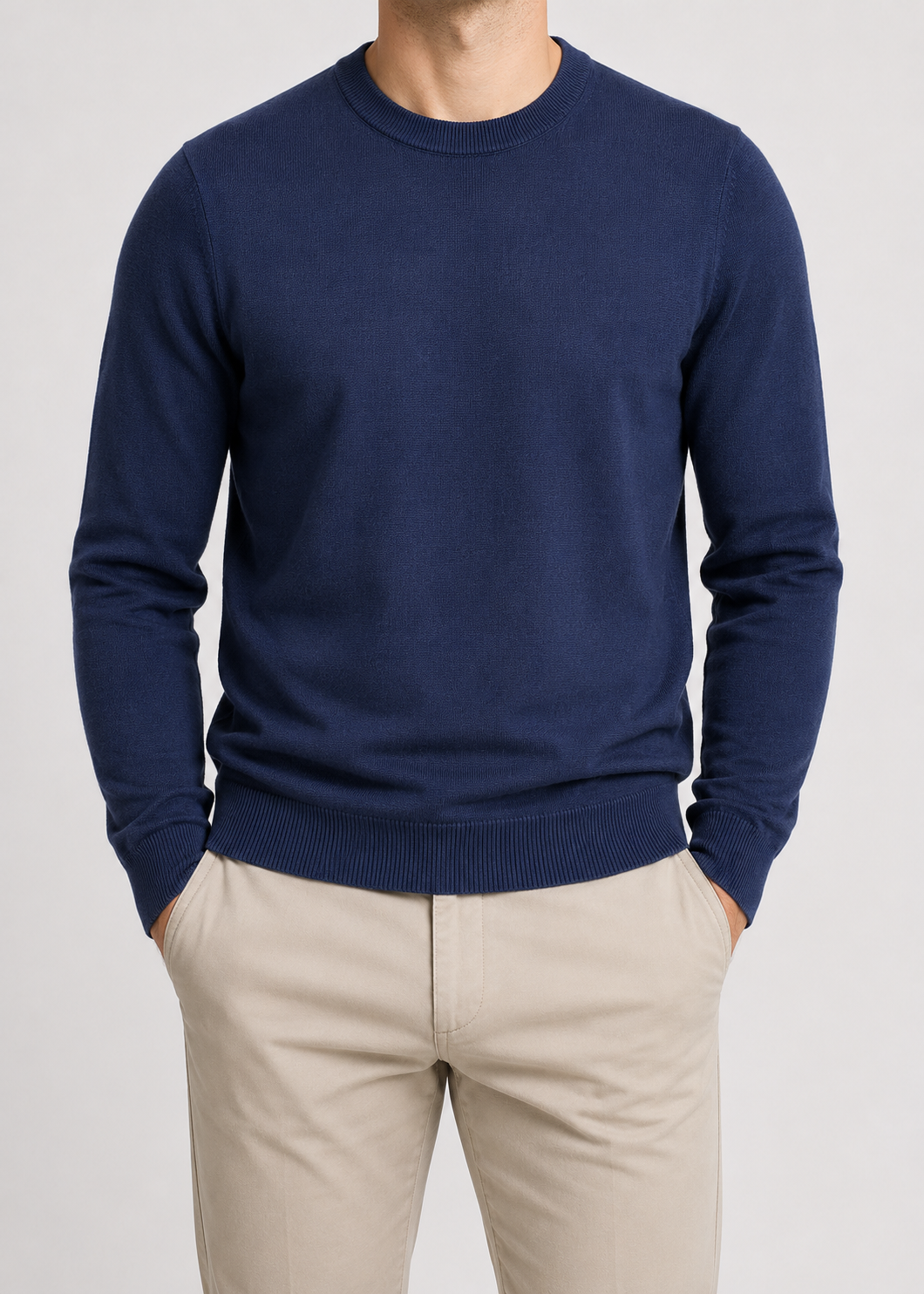 Wollvex - Oversized Crew Neck Pullover | Synthetic Fiber Blend | Everyday Casual Layering