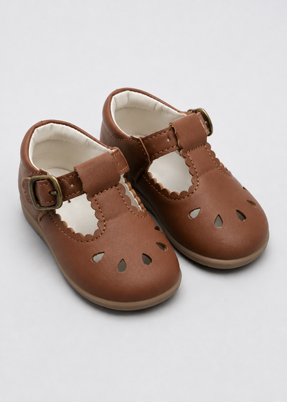 Baby Girl School Shoes | Toddler Leather Sandals | Anti-Slip Buckle Shoes | Steven & Levon