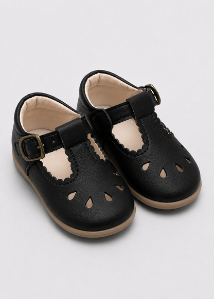 Baby Girl School Shoes | Toddler Leather Sandals | Anti-Slip Buckle Shoes | Steven & Levon