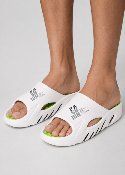 Men's Massage Slide Sandals | EVA Cloud Slippers | Thick Cushioned Non-Slip Shower Slides for Indoor & Outdoor | Steven & Levon