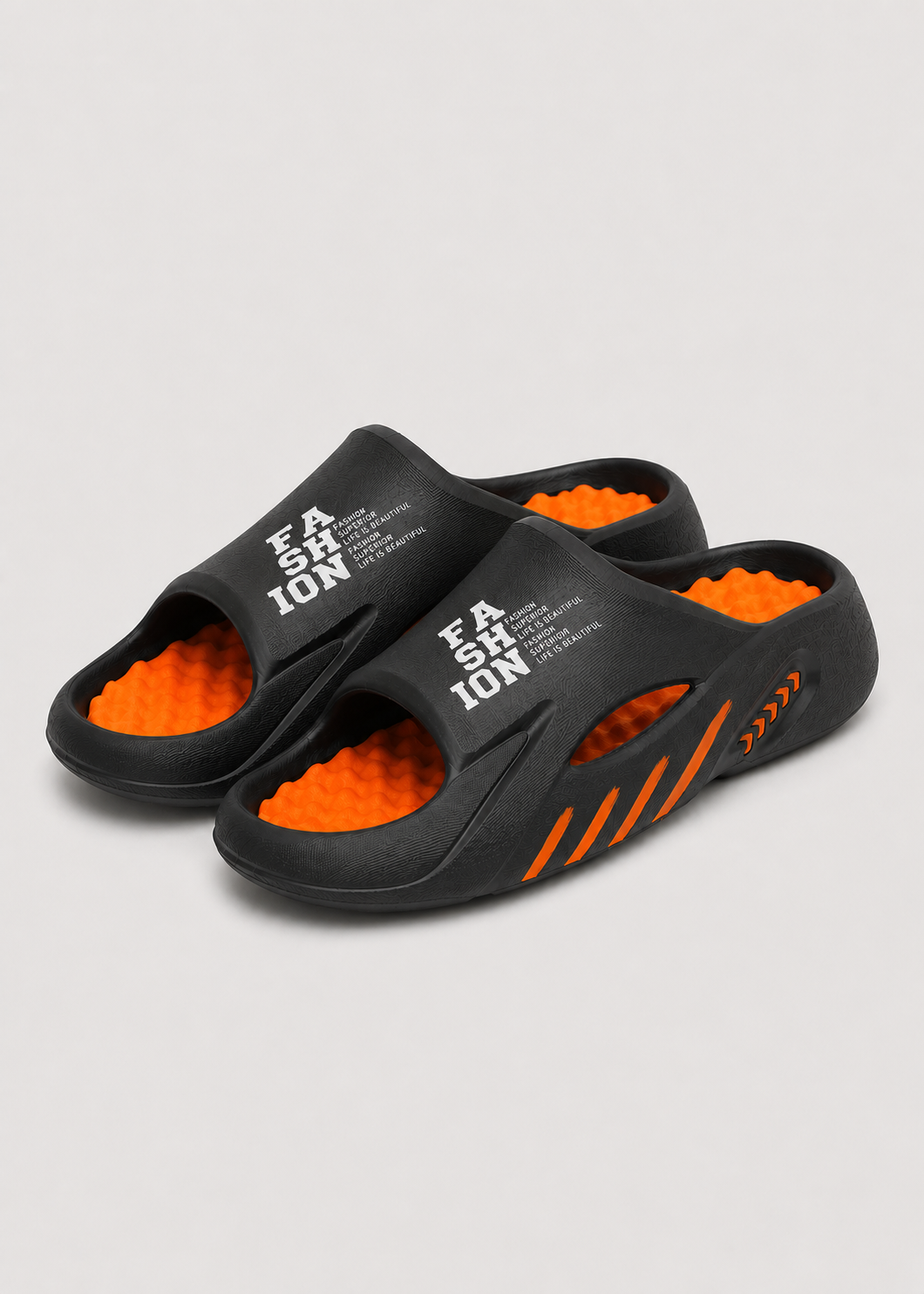 Men's Massage Slide Sandals | EVA Cloud Slippers | Thick Cushioned Non-Slip Shower Slides for Indoor & Outdoor | Steven & Levon