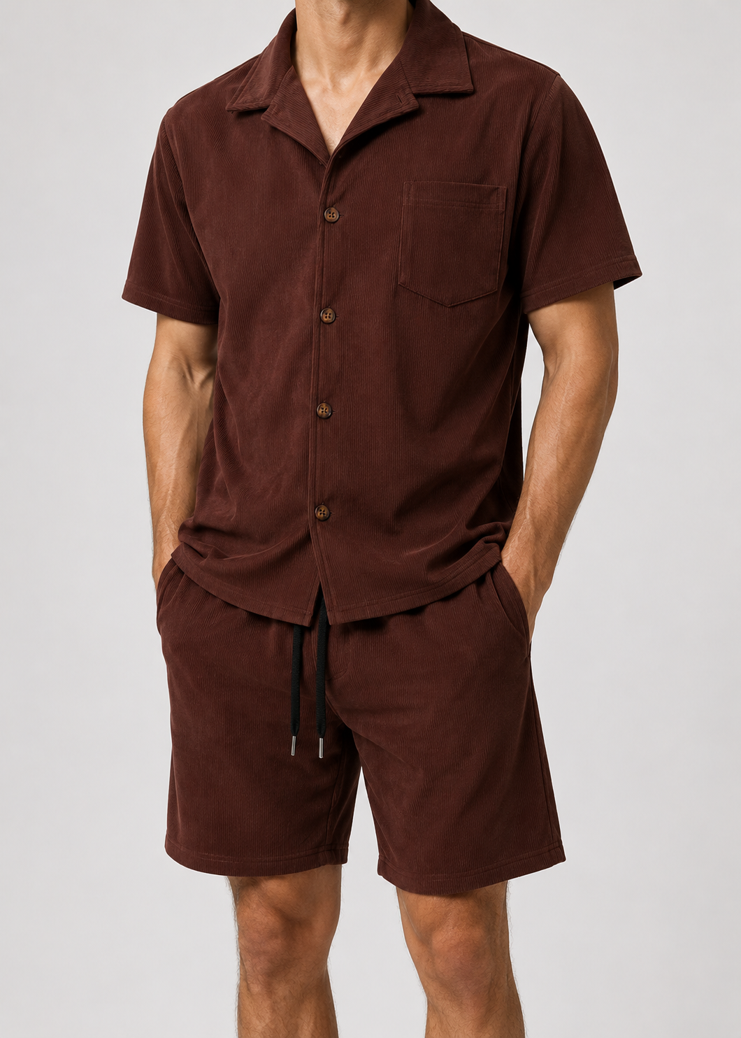 Men's Cuban Outfit Set | Collar Co-Ord Set | Men | Lightweight Cotton Blend | Steven & Levon