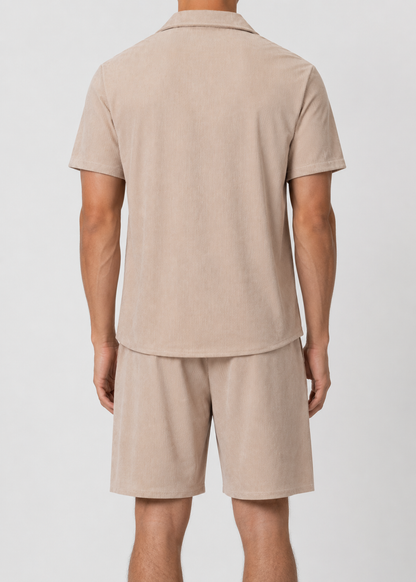 Men's Cuban Outfit Set | Collar Co-Ord Set | Men | Lightweight Cotton Blend | Steven & Levon