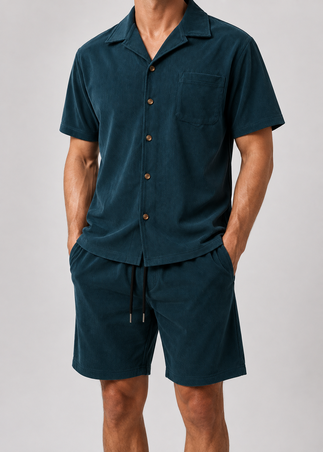 Men's Cuban Outfit Set | Collar Co-Ord Set | Men | Lightweight Cotton Blend | Steven & Levon