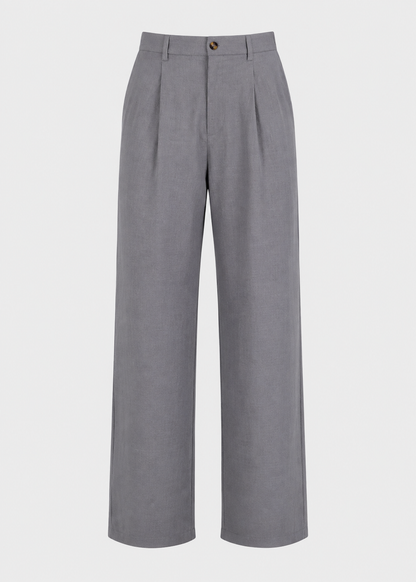 Men's Wide Leg Trousers |  Relaxed Fit Cotton Blend Pants | Smart Casual Streetwear | Steven & Levon