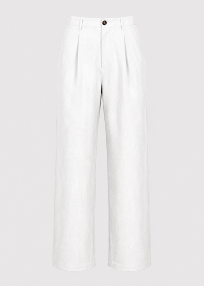 Men's Wide Leg Trousers |  Relaxed Fit Cotton Blend Pants | Smart Casual Streetwear | Steven & Levon