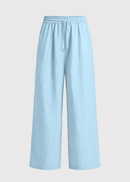 Men's Drawstring Trousers | Polyester | Lightweight Relaxed Fit Pants | Steven & Levon