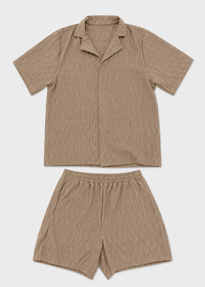 Men's Two-Piece Outfit Set | Men's Co-Ord Set | Men | Polyester Fabric | Steven & Levon
