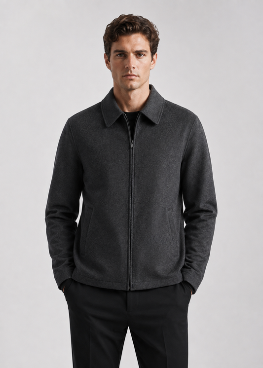 Men's Tailored Fit Jacket | Wool Blend Blazer | Men | Smart Casual Outerwear | Steven & Levon