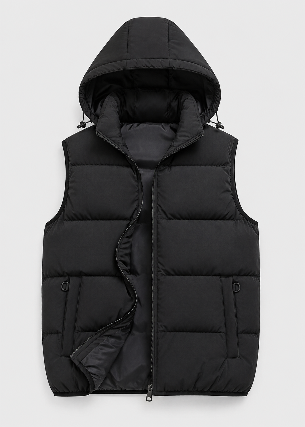 Men's Padded Hooded Bodywarmer | Quilted Gilet | Lightweight | Warm Insulated | Steven & Levon