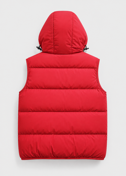 Men's Padded Hooded Bodywarmer | Quilted Gilet | Lightweight | Warm Insulated | Steven & Levon