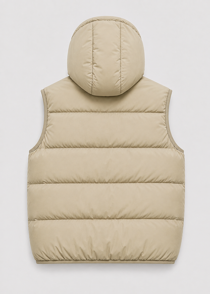 Men's Padded Hooded Bodywarmer | Quilted Gilet | Lightweight | Warm Insulated | Steven & Levon