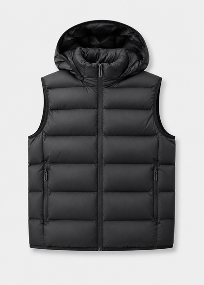 Men's Padded Bodywarmer Vest | Quilted Gilet | Zip Front | Warm Insulated | Steven & Levon