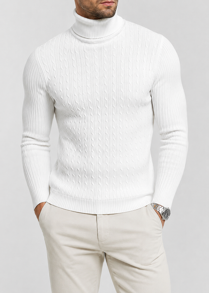 Heidi Men's Turtleneck Sweater | Slim Fit Warm Winter Knit Pullover