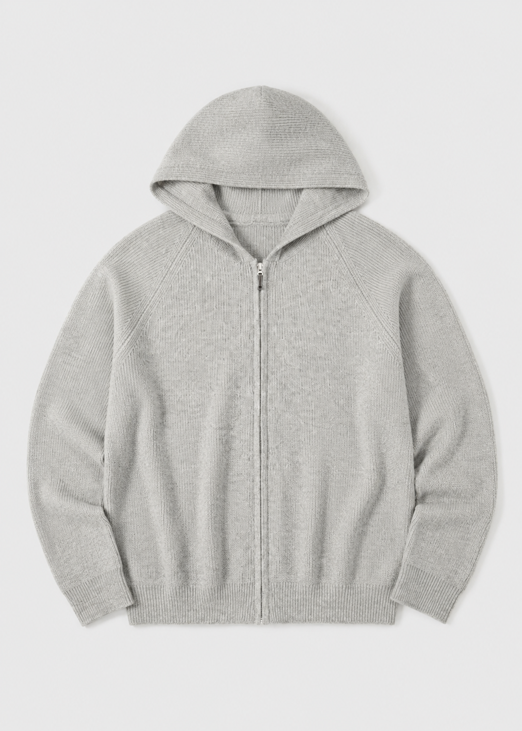 Men's Wool Zip Hoodie | Lightweight Knit Hooded Sweater | Soft Warm Layer | Steven & Levon