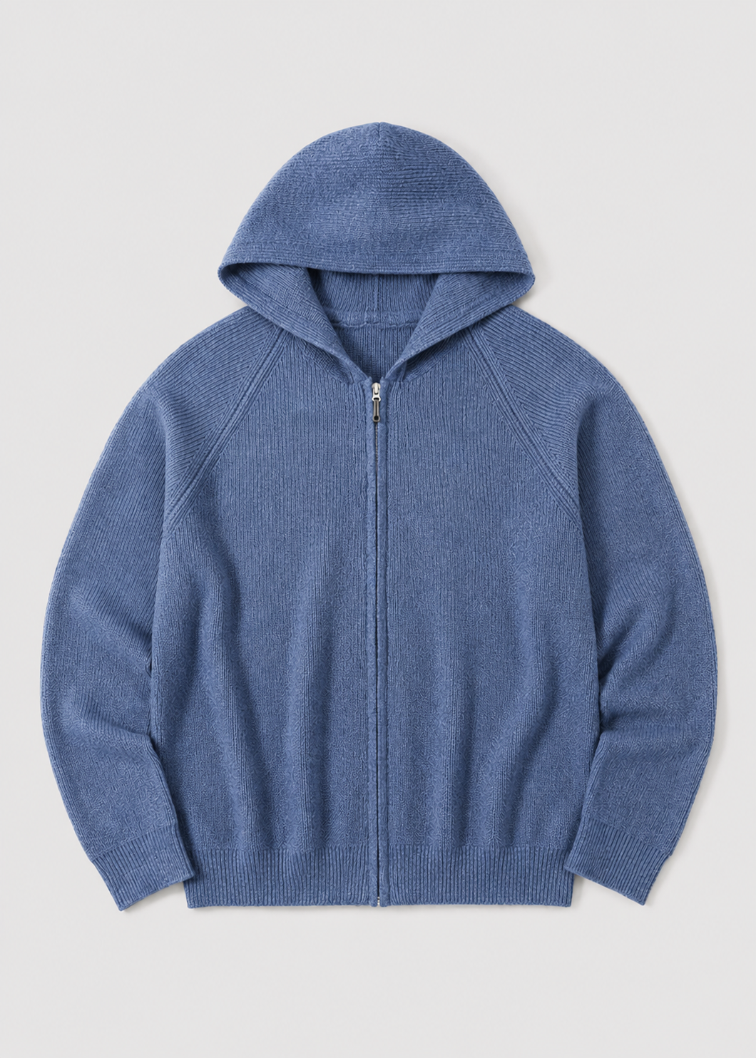Men's Wool Zip Hoodie | Lightweight Knit Hooded Sweater | Soft Warm Layer | Steven & Levon