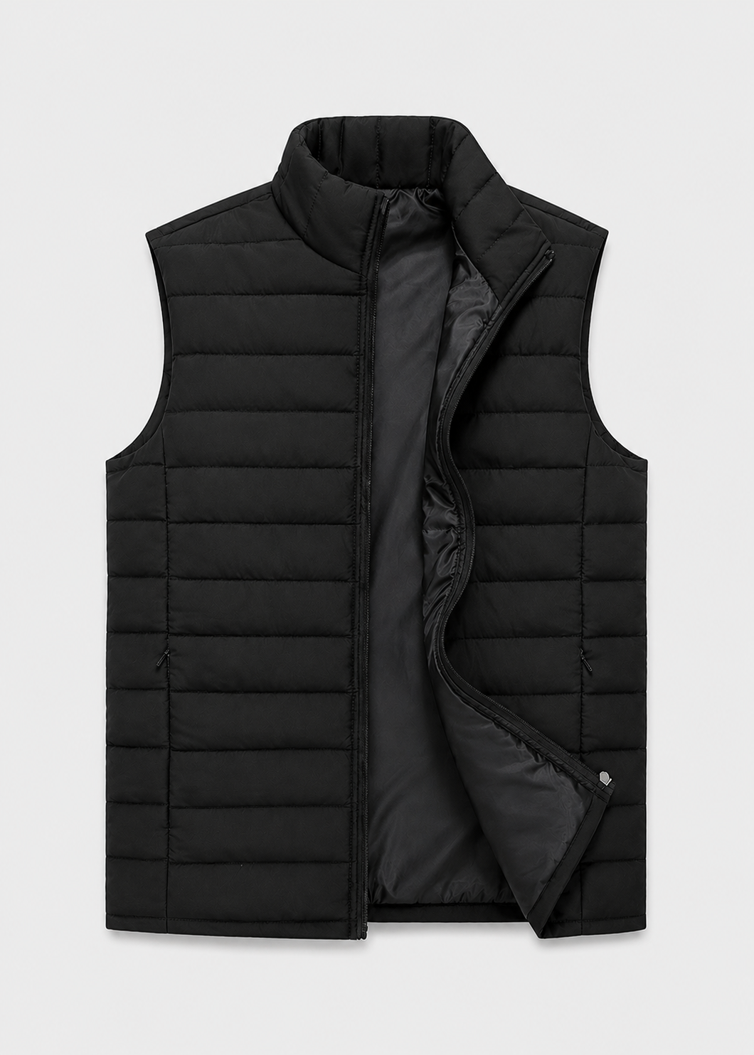 Men's Casual Bodywarmer Vest | Quilted Gilet | Zip Front | Lightweight Warm | Steven & Levon