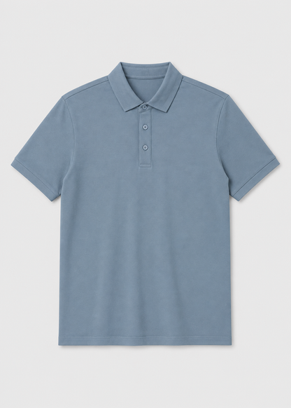 Men's Short Sleeve Polo Shirt | Slim Fit Polo Top | Men | Breathable Blend | Structured Collar Casual Smart Shirt | Steven & Levon