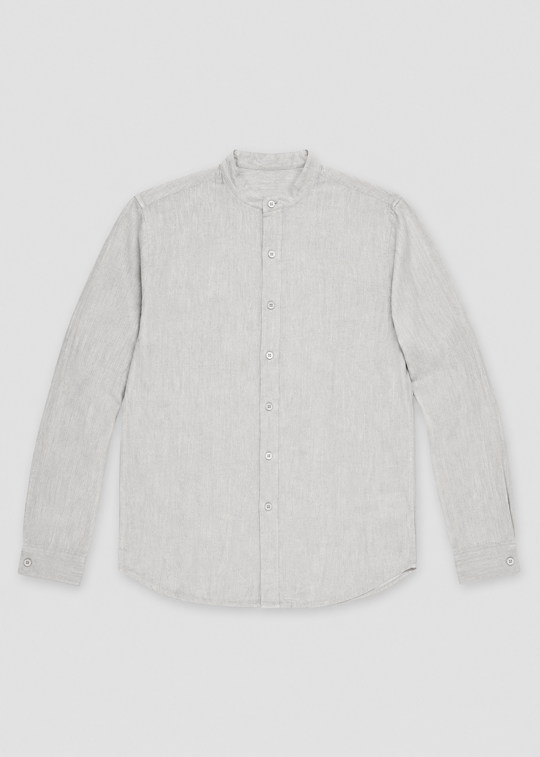 Men's Linen Long Sleeve Shirt | Men | Lightweight Breathable Collarless Button-Up | Casual Relaxed Fit | Steven & Levon