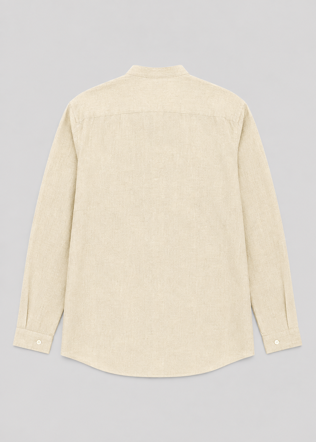 Men's Linen Long Sleeve Shirt | Men | Lightweight Breathable Collarless Button-Up | Casual Relaxed Fit | Steven & Levon