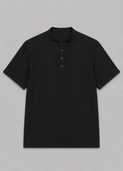 Men's Classic Henley Shirt | Men | Long Sleeve Button Neck Top | Casual Fit | Steven & Levon