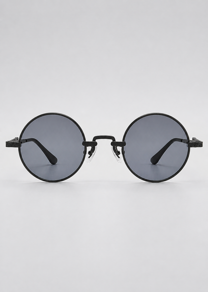 Round Polarized Sunglasses | Unisex | Lightweight Metal Frame | UV Protection | Everyday Eyewear | Steven & Levon