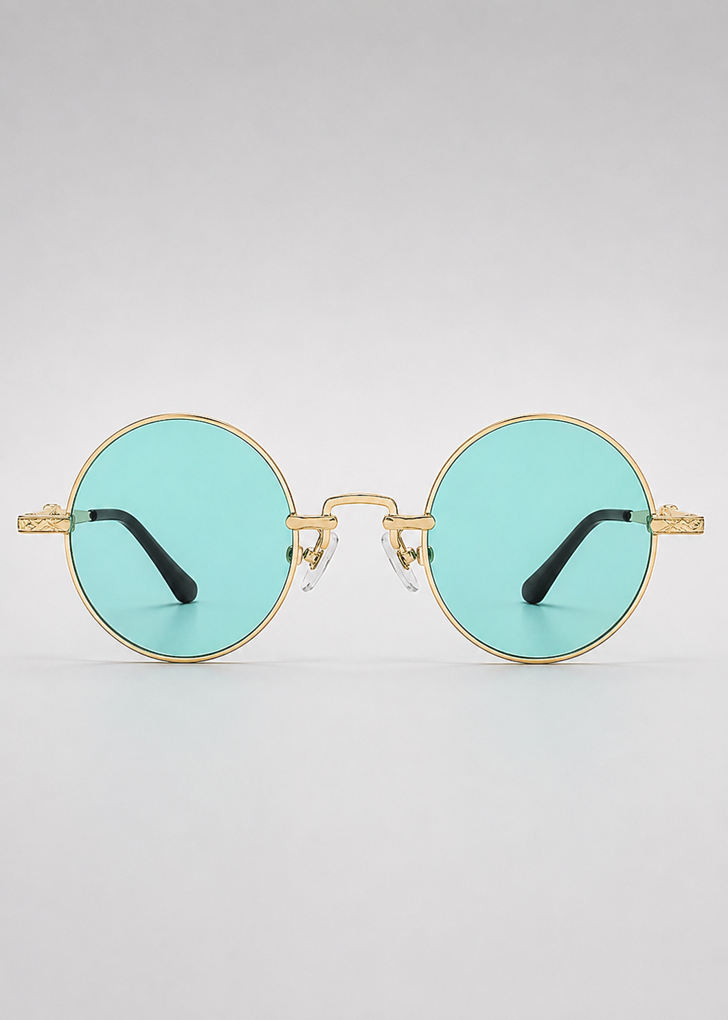 Round Polarized Sunglasses | Unisex | Lightweight Metal Frame | UV Protection | Everyday Eyewear | Steven & Levon