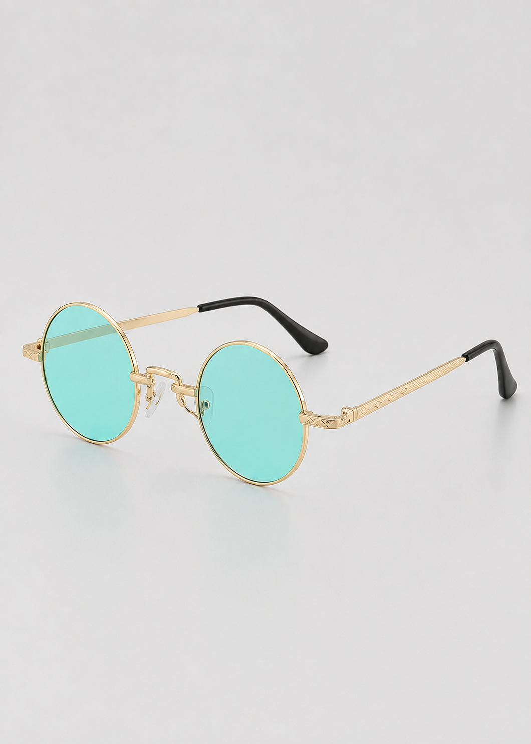 Round Polarized Sunglasses | Unisex | Lightweight Metal Frame | UV Protection | Everyday Eyewear | Steven & Levon