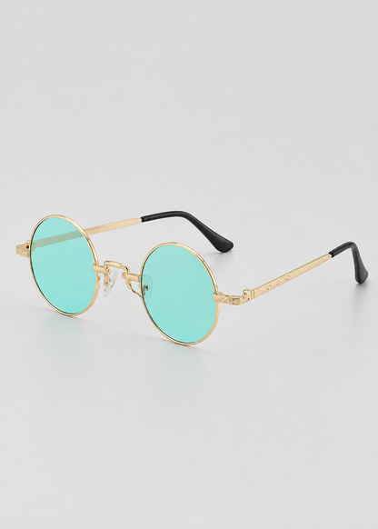 Round Polarized Sunglasses | Unisex | Lightweight Metal Frame | UV Protection | Everyday Eyewear | Steven & Levon