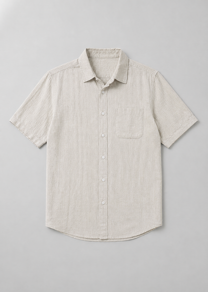 Men's Short Sleeve Viscose Shirt | Men | Casual Summer Button-Up | Relaxed Fit | Steven & Levon